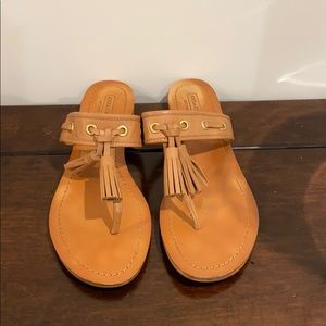 Coach Tassel Sandals.